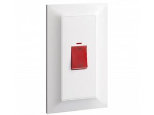 Ключ за бойлер 45A Legrand бял двуполюсен със светлинна индикация ВЕРТИКАЛЕН